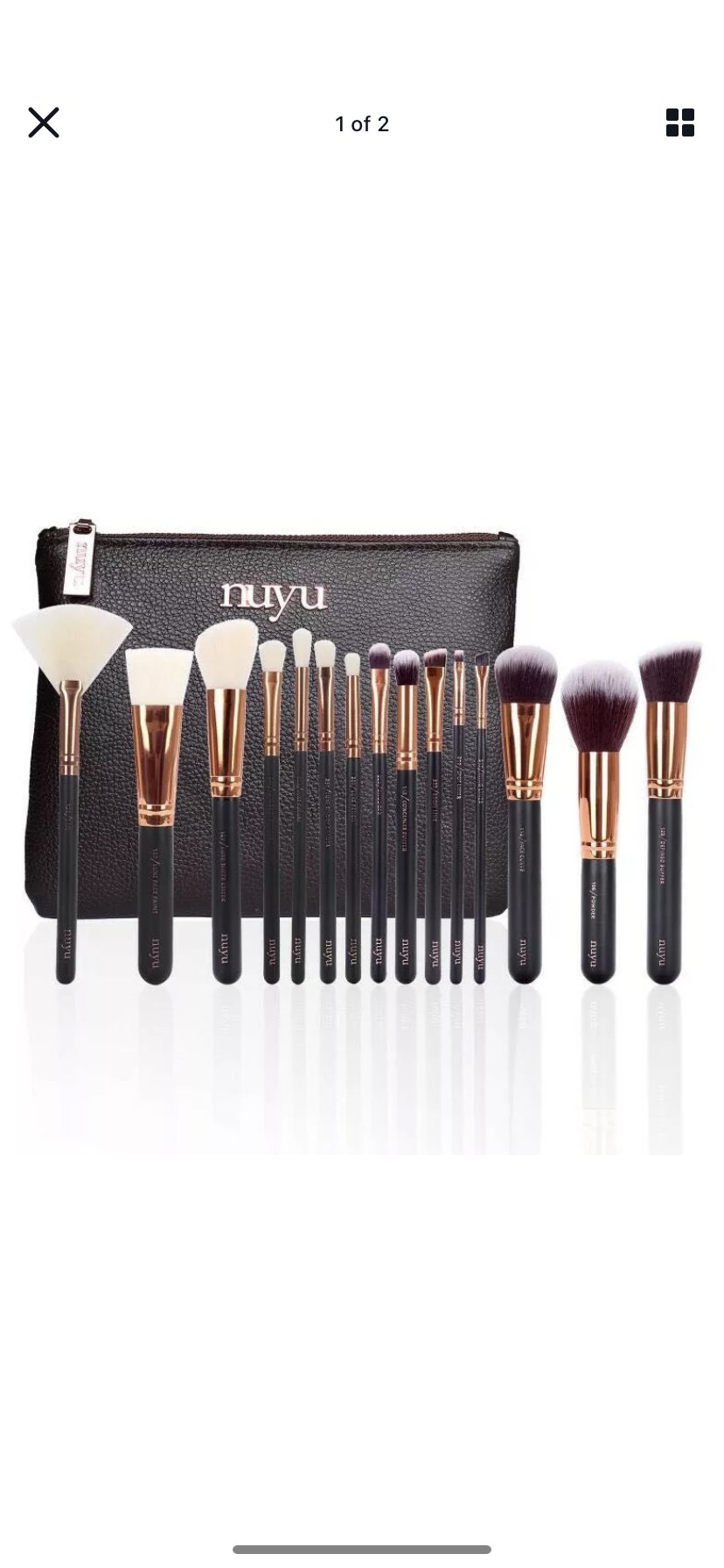 15 pcs makeup brushes set with high quality brush and free bag - KundanByNadia