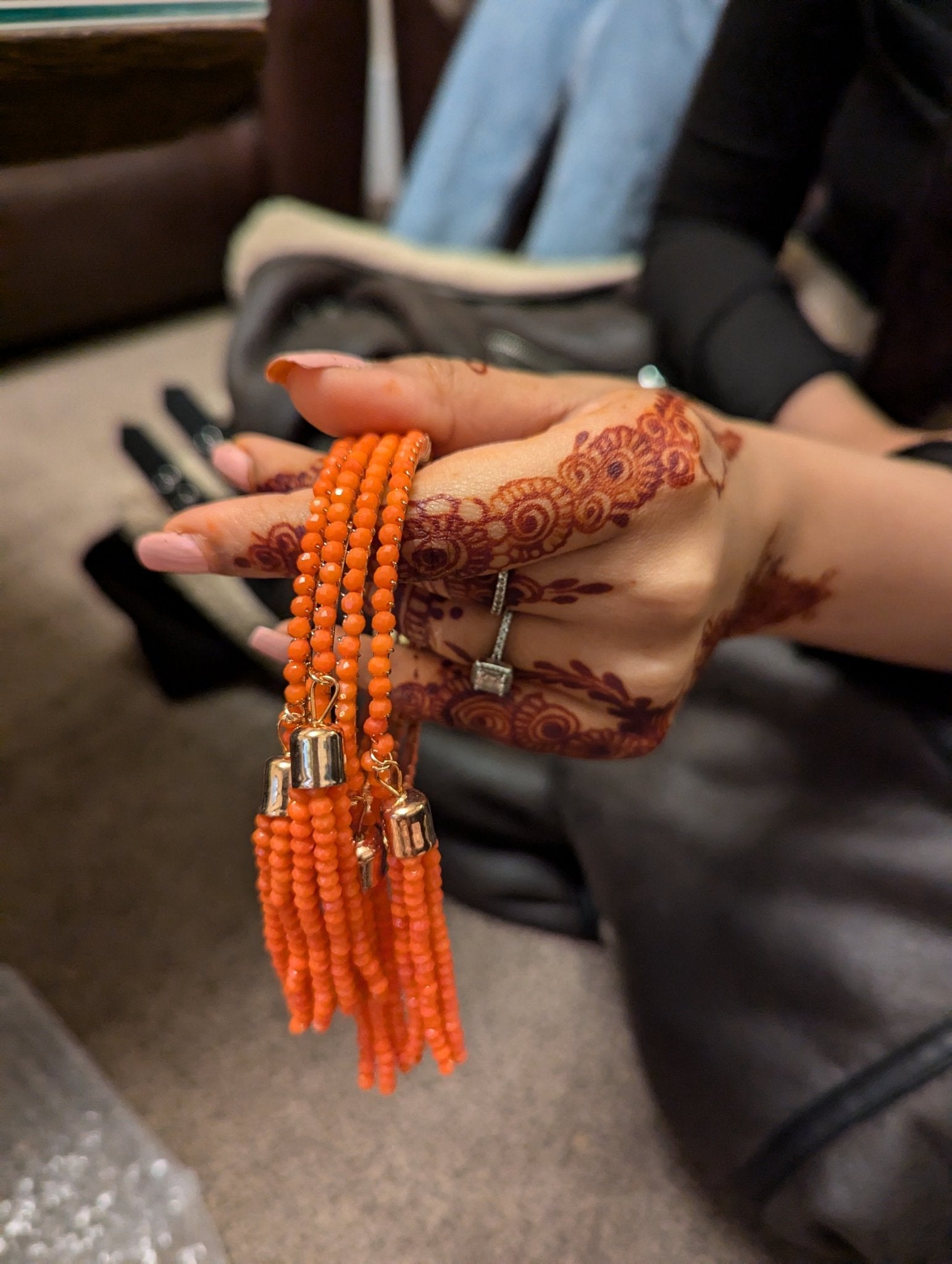 2.6 Stunning hanging beads bangles - KundanByNadia