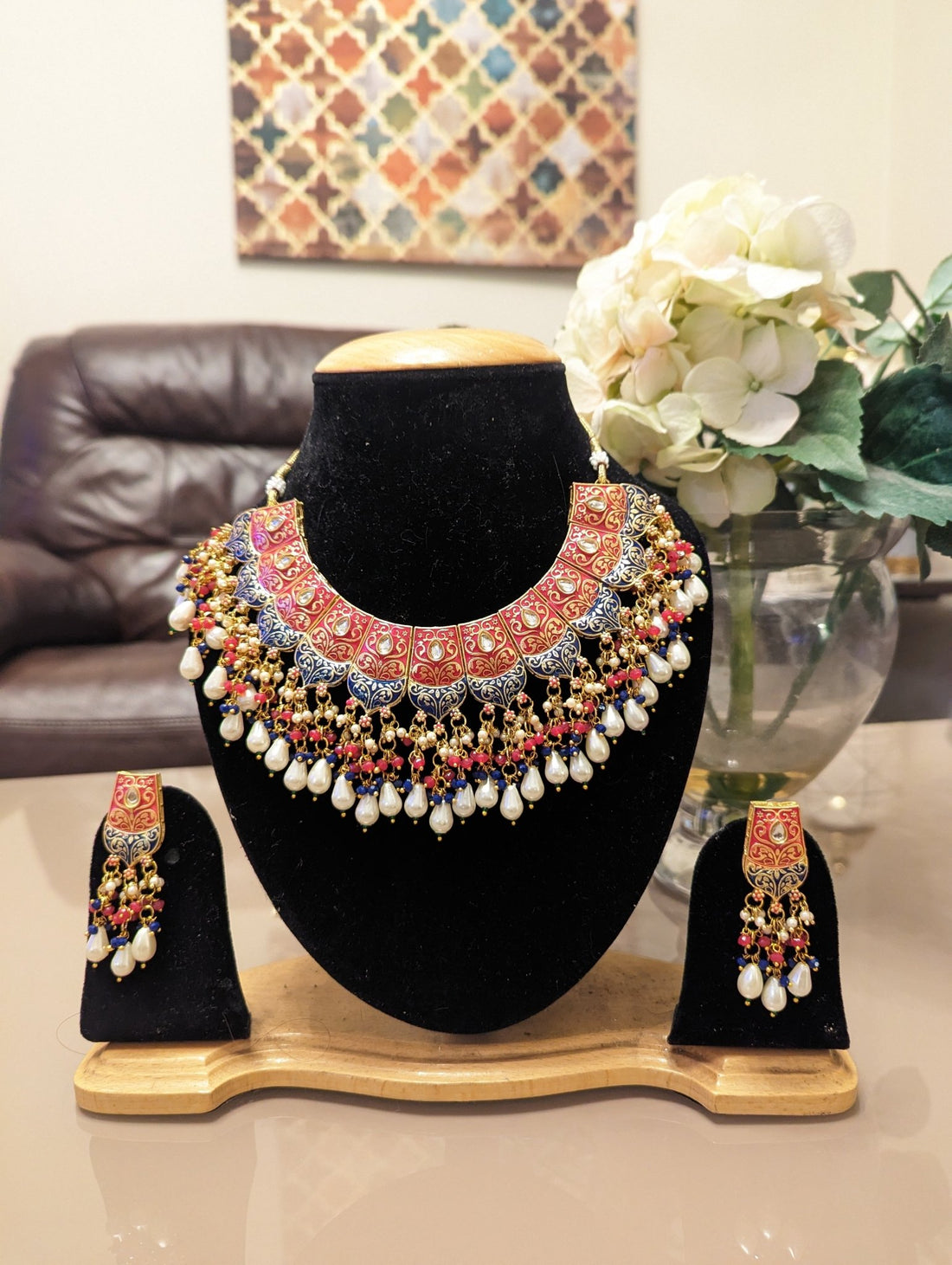 373 374 390 stunning traditional necklace jewellery set - KundanByNadia