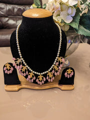 384 386 388 long mala necklace jewellery set - KundanByNadia