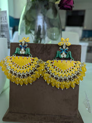 Meena big earrings jewellery set