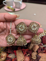 Beautiful jhumki earrings jewellery set