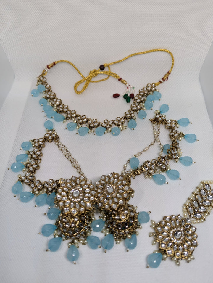 BEAUTIFUL CHOKKAR NECKLACE CHOKKAR JEWELERY SET - KundanByNadia