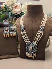 Beautiful long mala necklace jewellery - KundanByNadia