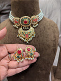 Hydrabadi Kundan Necklace Chokkar