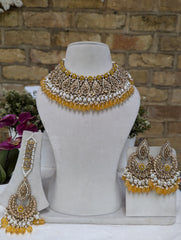 648 bridal full necklace jewellery set stunning colours