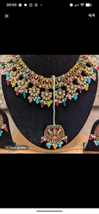 Multicoloured Kundan Necklace