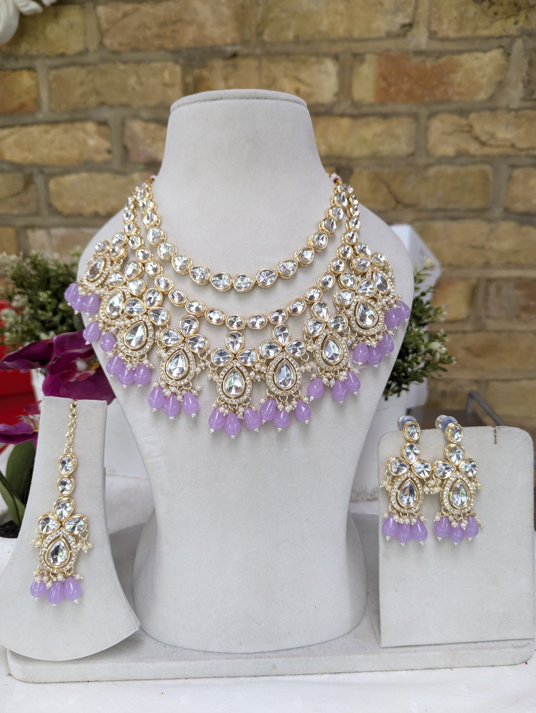 6/7/11/12/13 stunning chokkar necklace jewellery set for bridal beauty oversized