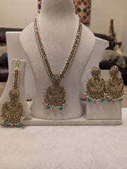 57/60/61 long mala haar beautiful kundan necklace jewellery set