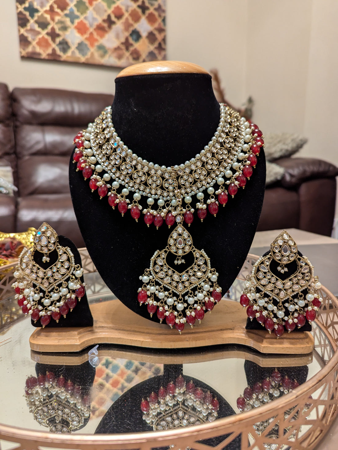 551 ref bridal necklace jewellery set