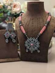 Beautiful mala necklace jewellery set