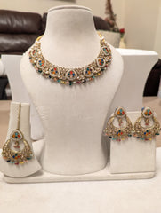 67 multicoloured oversized earrings jewellery set stunning necklace