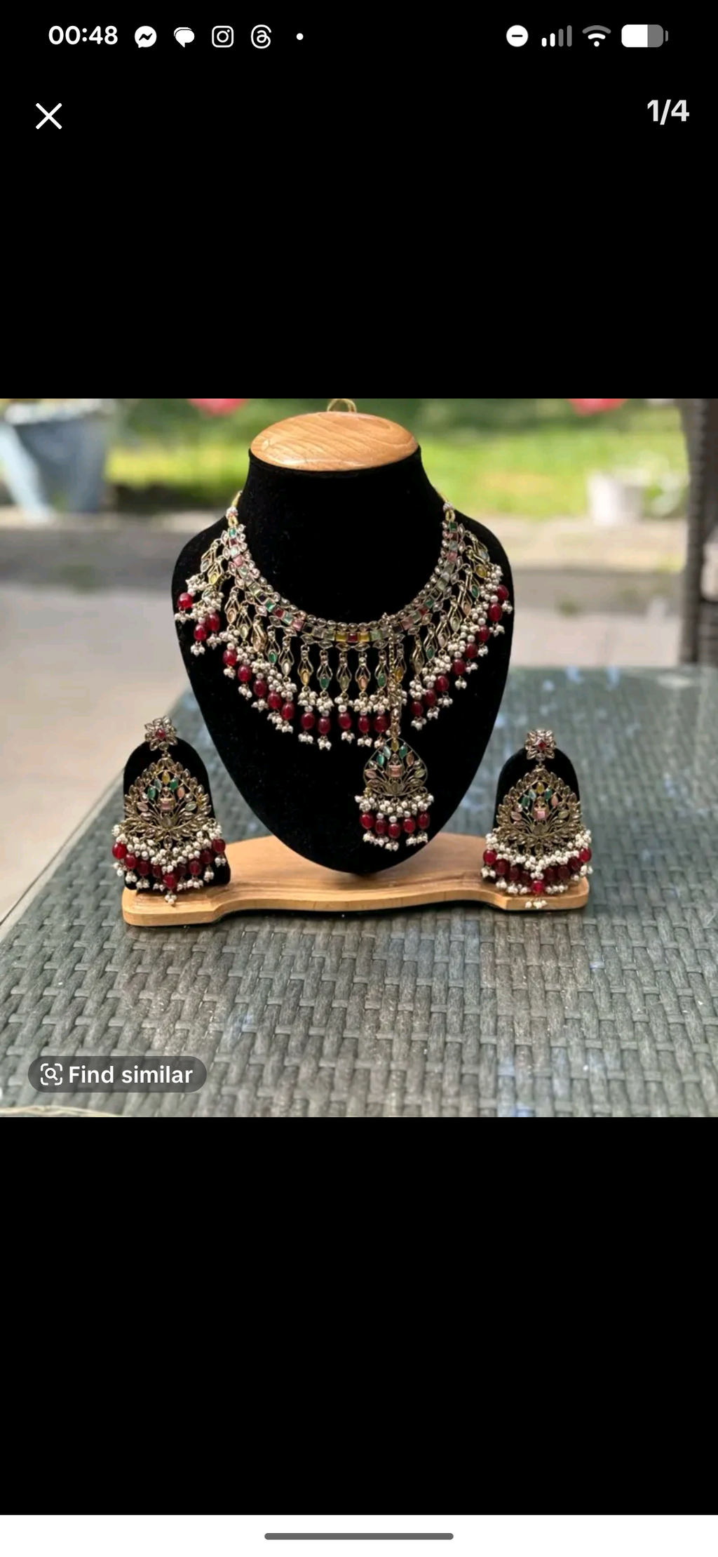 Multicolured  Necklace kundan Jewelery
