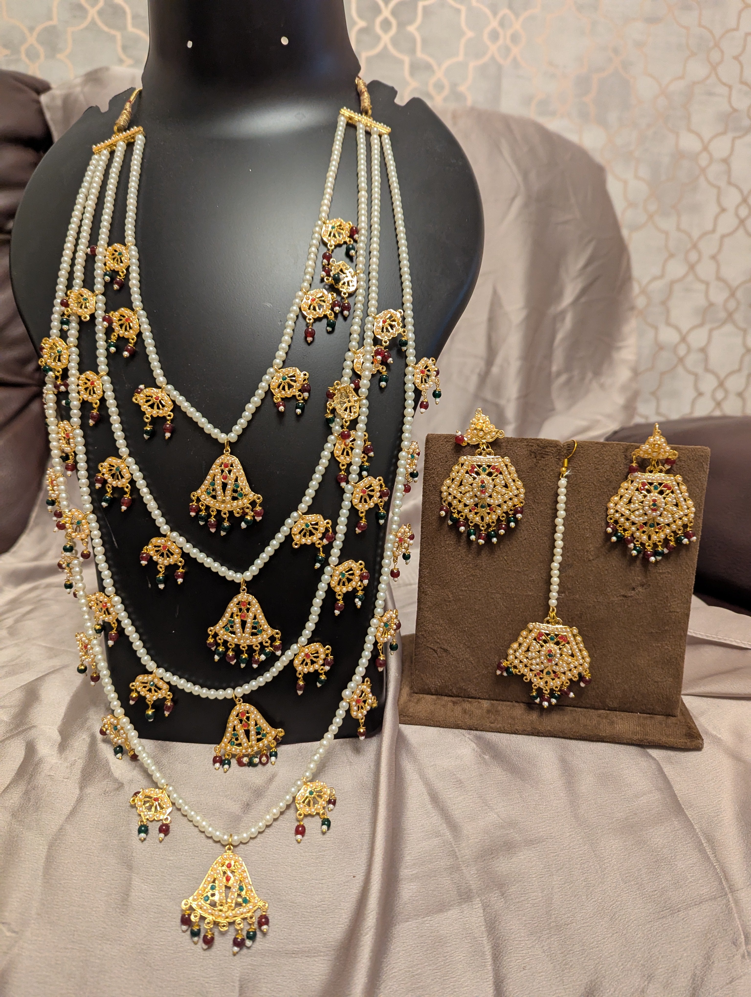 Long Mala Layers Necklace Jewelry