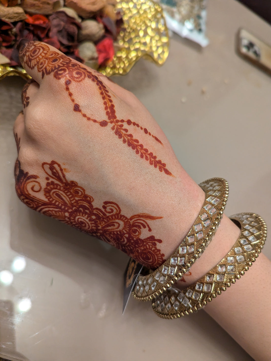 Beautiful karay bangles jewellery set