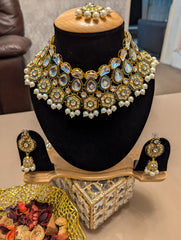 BRIDAL KUNDAN CHOKKAR NECKLACE JEWELERY SET