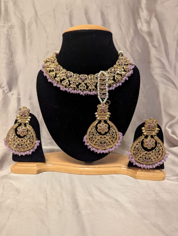 Red Kundan Necklace – Regal Charm with Timeless Craftsmanship - Image 2