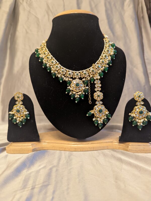 Red Bridal Necklace – Royal Elegance for Your Special Day - Image 2