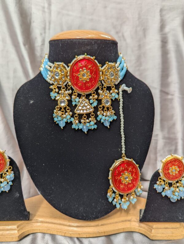Red Kundan Necklace – Regal Charm with Timeless Craftsmanship
